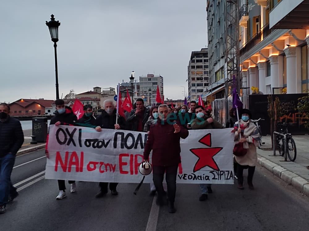 Αντιπολεμική πορεία του ΣΥΡΙΖΑ στη Θεσσαλονίκη (ΦΩΤΟ + ΒΙΝΤΕΟ)