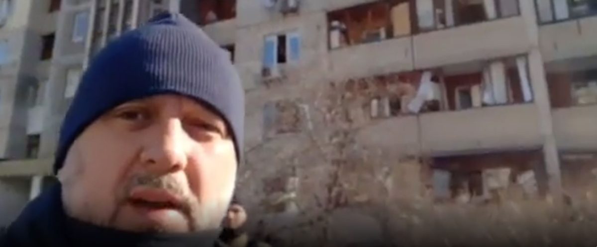 Νεκρή από θραύσματα πυραύλου στο Κίεβο (VIDEO & HXHTIKO)