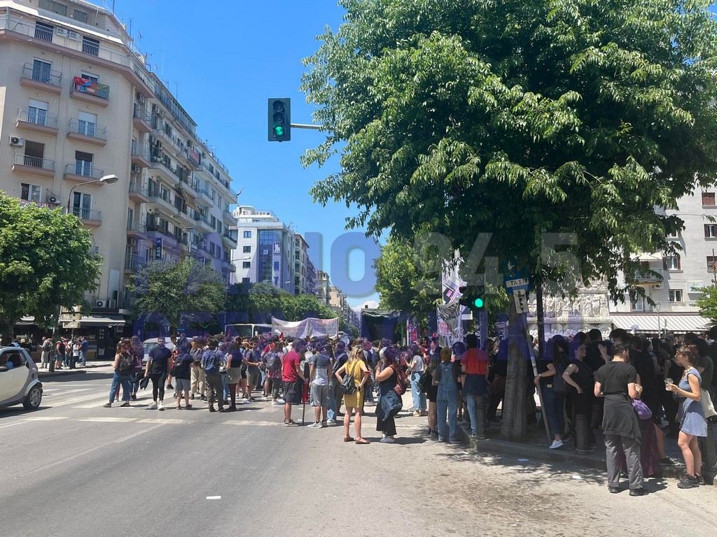 Θεσσαλονίκη: Πορεία φοιτητών κατά της αστυνομικής παρουσίας στο ΑΠΘ (video)