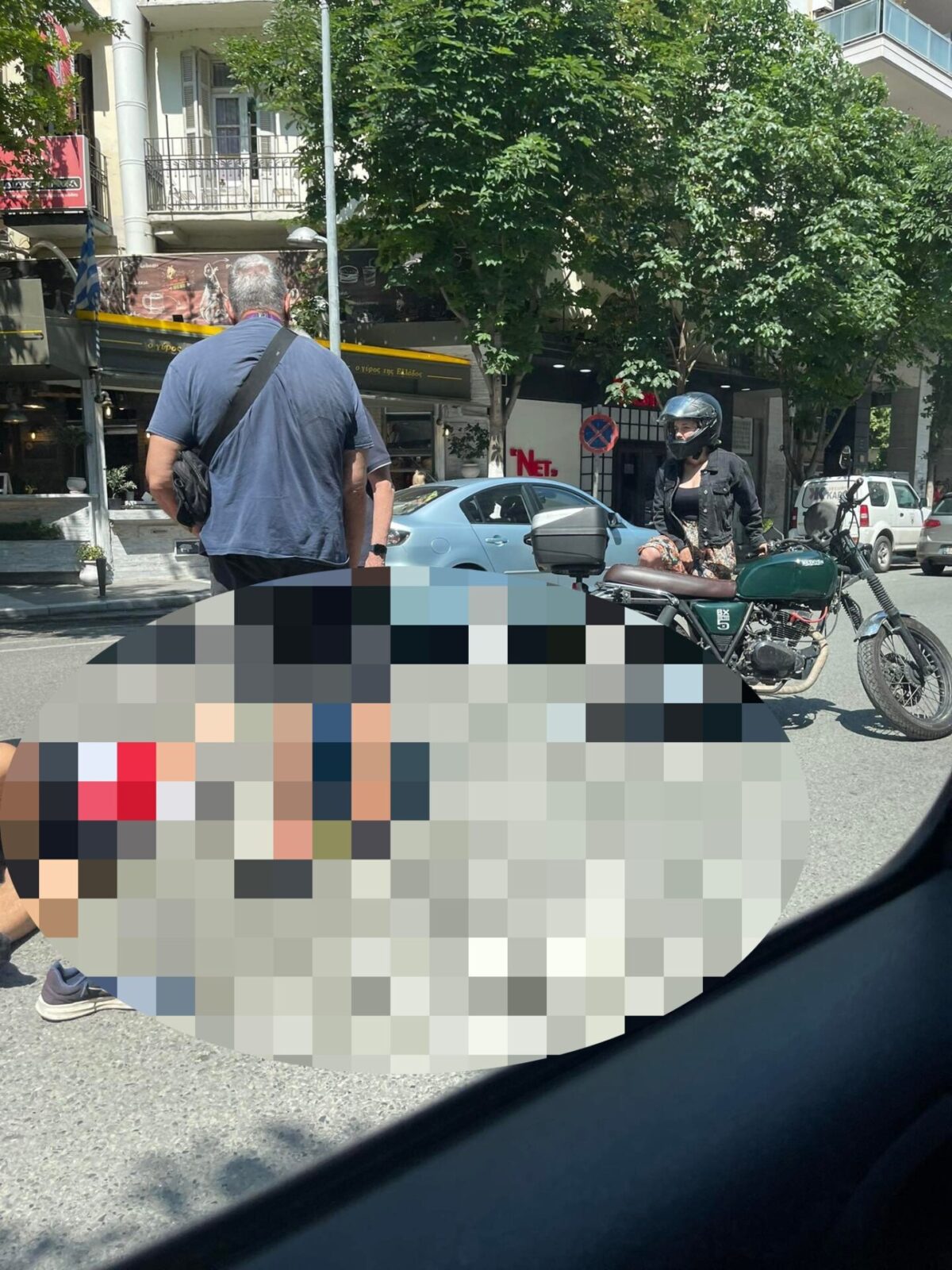 Τροχαίο με μοτοσυκλετιστή στην Ανατολική Θεσσαλονίκη (Photo)