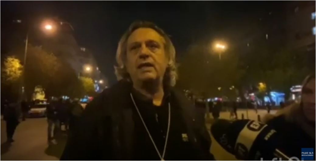 O Δημήτρης Ζερβουδάκης  στην συγκέντρωση  στην Καμάρα «Είμαστε εδώ για να σταματήσει η βία» (video)