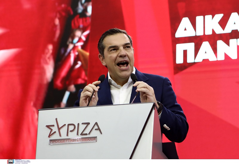 Α. Τσίπρας από Πάτρα: “Δημοκρατία ή Νέα Δημοκρατία, Δικαιοσύνη ή Μητσοτάκης;”