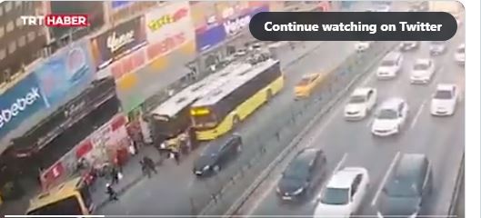 Βίντεο σοκ με λεωφορείο
