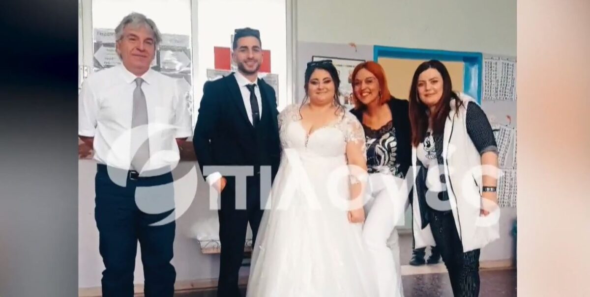 Σέρρες: Viral το ζευγάρι που ψήφισε μετά το γλέντι του γάμου (Video)