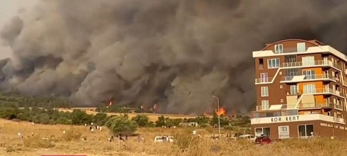 Τουρκία: Μεγάλη δασική πυρκαγιά στο Τσανάκαλε (Video)