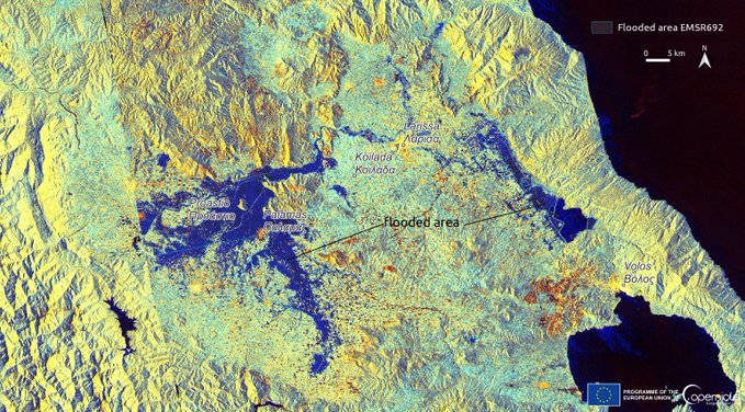 Νέα δορυφορική απεικόνιση του Θεσσαλικού κάμπου (ΦΩΤΟ)