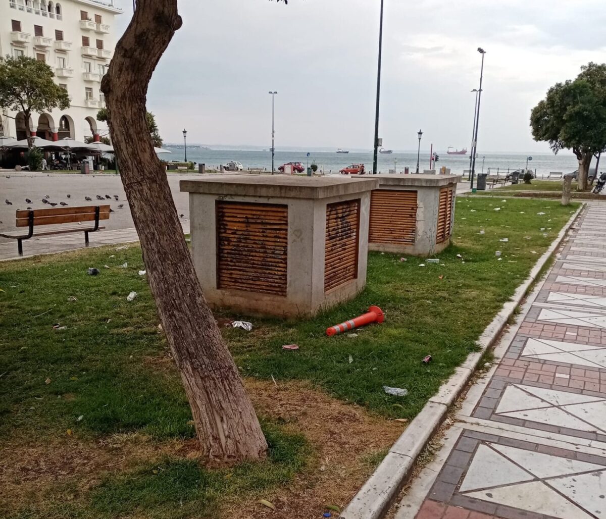 Δευτέρα πρωί – Η βιτρίνα της Θεσσαλονίκης ένα χάλι… (Photos)