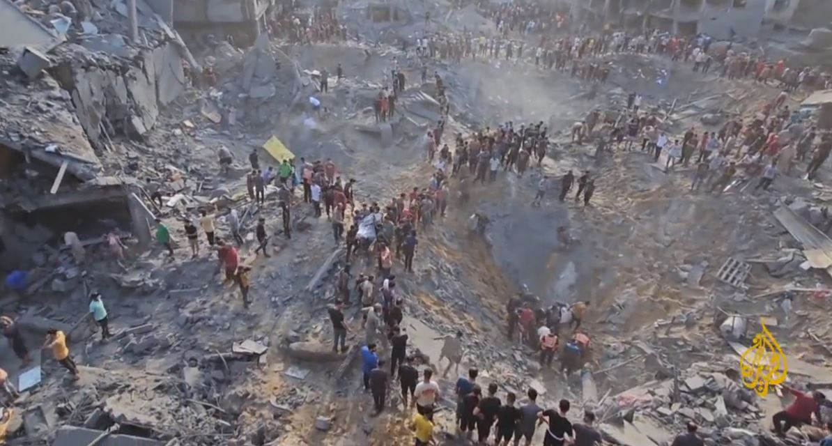 Επιδρομή σε καταυλισμό στη Γάζα- Δεκάδες οι νεκροί- Άνοιξαν κρατήρες (VIDEO)