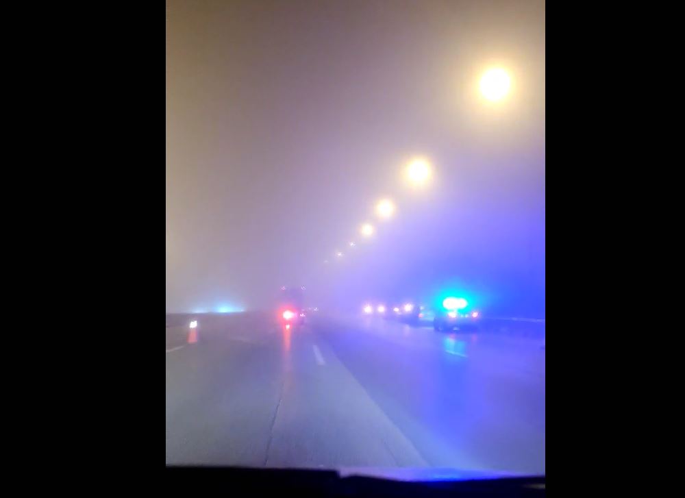 Ομίχλη και ατύχημα στο Δερβένι προς Θεσσαλονίκη (VIDEO)