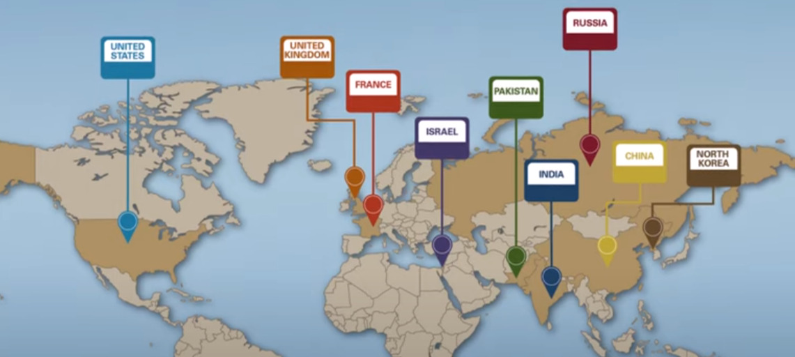 Οι χώρες με τα περισσότερα πυρηνικά όπλα (VIDEO)